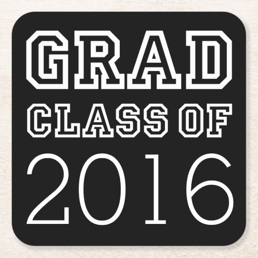 Dessous-de-verre Carré En Papier Classe Grad De (Devant)