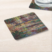 Dessous-de-verre Carré En Papier Claude Monet - Eau Lily étang, Harmonie rose (Incliné)