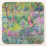 Dessous-de-verre Carré En Papier Claude Monet - Le jardin d'Iris à Giverny<br><div class="desc">Jardin d'Iris à Giverny / Jardin d'Artiste à Giverny - Claude Monet,  1899-1900</div>