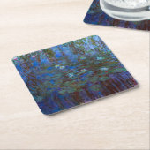 Dessous-de-verre Carré En Papier Claude Monet - Lys d'Eau Bleue (Incliné)