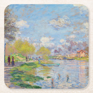 Dessous-de-verre Carré En Papier Claude Monet - Printemps de la Seine