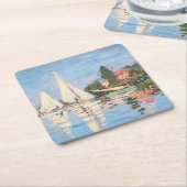 Dessous-de-verre Carré En Papier Claude Monet - Regattas à Argenteuil (Incliné)
