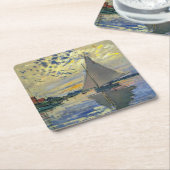 Dessous-de-verre Carré En Papier Claude Monet - Voilier au Petit-Gennevilliers (Incliné)