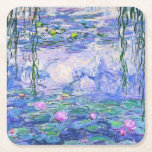 Dessous-de-verre Carré En Papier Claude Monet Water Lilie L'Art Impressionniste Fra<br><div class="desc">Claude Monet Water Lilies Art French Impressionist Water Lilies (ou Nympheas) est une série d'environ 250 peintures à l'huile de l'impressionniste français Claude Monet. Les peintures représentent le jardin fleuri de Monet à Giverny.</div>