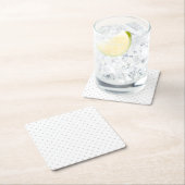 Dessous-de-verre Carré En Papier Cliquez sur Personnaliser pour modifier Gris en co (En situation)