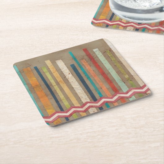 Dessous-de-verre Carré En Papier Clôtures en papier II (Incliné)