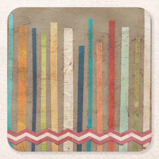 Dessous-de-verre Carré En Papier Clôtures en papier II (Devant)