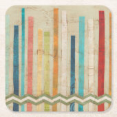 Dessous-de-verre Carré En Papier Clôtures papier 2-up IV (Devant)