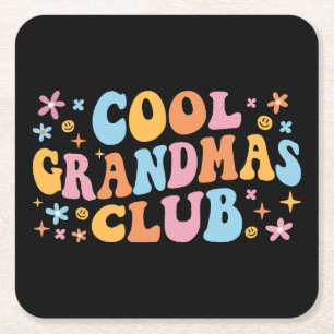 Dessous-de-verre Carré En Papier Club de grand-père cool III