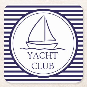 Dessous-de-verre Carré En Papier Club de yacht