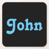 Dessous-de-verre Carré En Papier Coaster John (Devant)