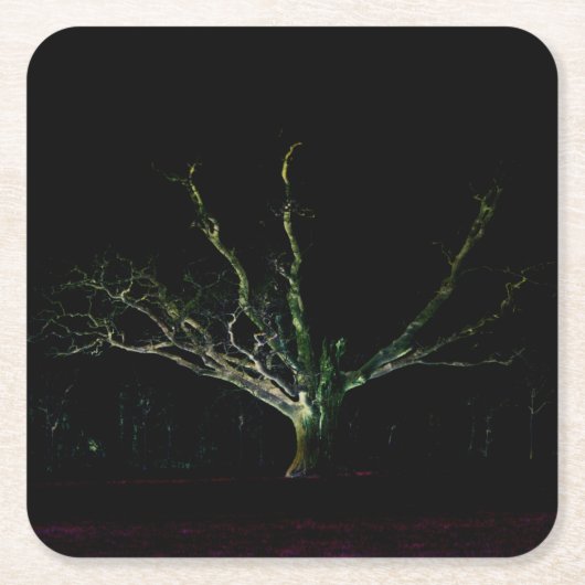 Dessous-de-verre Carré En Papier Coastère Dark Side 1 (Devant)