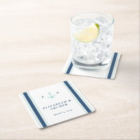 Cocktail Mariage Monogramme nautique