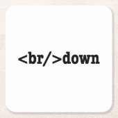 Dessous-de-verre Carré En Papier code HTML (Devant)
