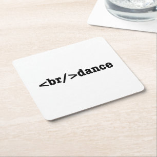 Dessous-de-verre Carré En Papier code HTML de rupture