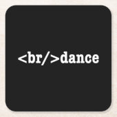 Dessous-de-verre Carré En Papier code HTML de rupture (Devant)