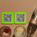 Dessous-de-verre Carré En Papier Code QR en vert fluorescent<br><div class="desc">Créez votre propre code QR en utilisant votre propre URL à la place de la mienne.Ce jeu de Dessous de verre carré comporte une teinte verte connue sous le nom de vert fluorescent. Excellente méthode pour promouvoir votre entreprise ou vos services. Vendus par lot de 6.</div>