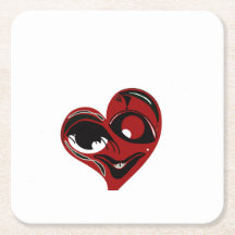 Coeur rouge Abstrait