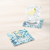 Dessous-de-verre Carré En Papier Collection Medallion (En situation)