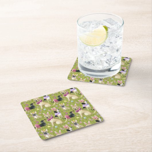 Dessous-de-verre Carré En Papier Collection Puppet Paster (En situation)