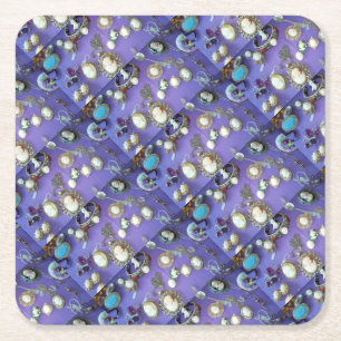 Dessous-de-verre Carré En Papier Collection vintage de bijoux