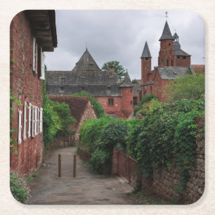 Dessous-de-verre Carré En Papier Collonges-La-Fard à joues, les dessous de verre