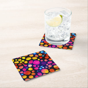 Dessous-de-verre Carré En Papier Coloré