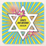 Dessous-de-verre Carré En Papier Comics Comic Book Bar Mitzvah Star de David<br><div class="desc">BD pop art unique et amusant livre Star of David Bar Mitzvah dessous de verre personnalisés en papier. Ce dessous de verre de papier personnalisé Bar Mitzvah est inspiré d'une bande dessinée comme vous le verriez dans la section BD d'un journal ou ce que vous verriez dans les bandes dessinées...</div>