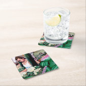 Dessous-de-verre Carré En Papier Comment aimes-tu ces melons ? (En situation)