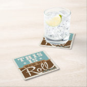 Dessous-de-verre Carré En Papier Comment nous roulons (En situation)