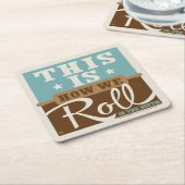 Dessous-de-verre Carré En Papier Comment nous roulons (Incliné)