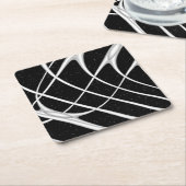 Dessous-de-verre Carré En Papier Conception de l'espace Galaxy (Incliné)