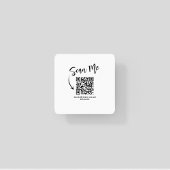 Dessous-de-verre Carré En Papier Conception de restaurant QR Code Scan Me minimalis