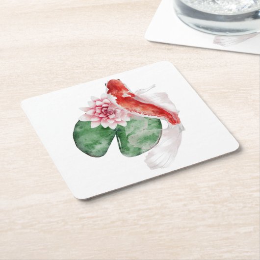 Dessous-de-verre Carré En Papier Conception Okinawa Series 29 (Incliné)