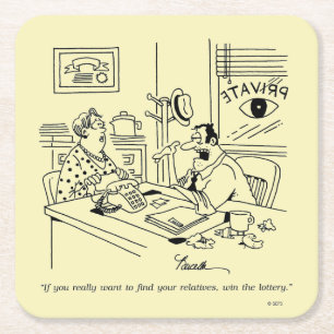 Dessous-de-verre Carré En Papier Conclusion des parents