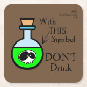 Dessous-de-verre Carré En Papier Conseil RPG (Devant)