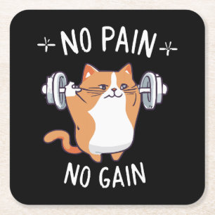 Dessous-de-verre Carré En Papier Construisons du Muscle ! Salle de Sport !