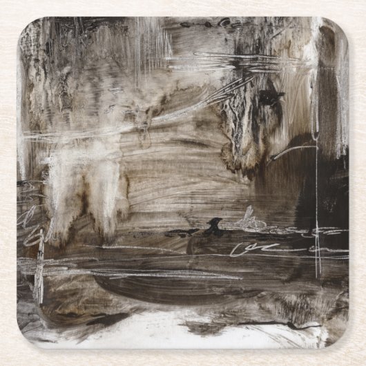 Dessous-de-verre Carré En Papier Continuum I (Devant)