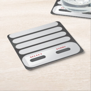 Dessous-de-verre Carré En Papier Contrôleur système de jeu