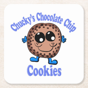 Dessous-de-verre Carré En Papier Cookies aux pépites de chocolat de Chucky