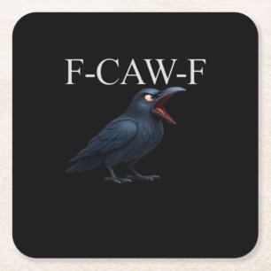 Dessous-de-verre Carré En Papier Corbeau drôle F-Caw-F Corbeau drôle F-Caw-F Access