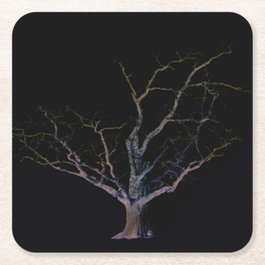 Dessous-de-verre Carré En Papier Côté foncé 2 coastercnm (Devant)