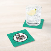 Dessous-de-verre Carré En Papier Côte Pacifique Nord-Ouest Haida Kaigani Thunderbir (En situation)