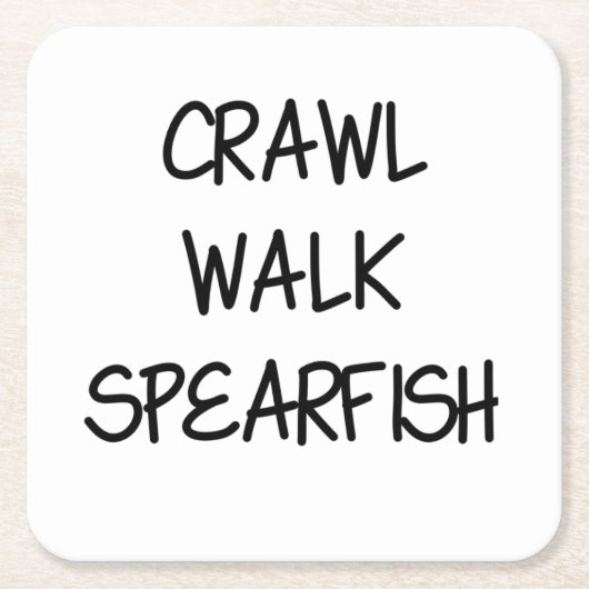 Dessous-de-verre Carré En Papier Crawl Walk Spearfish (Devant)