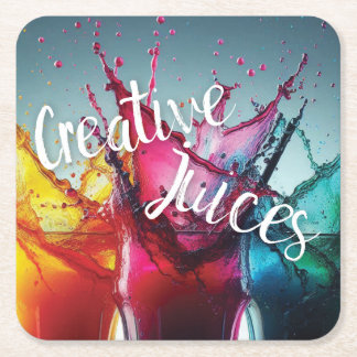 Dessous-de-verre Carré En Papier Creative Juices - Designer Coaster