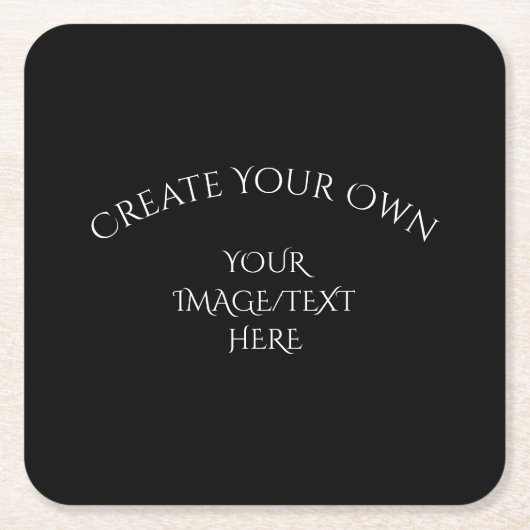 Dessous-de-verre Carré En Papier Créez les vôtres (Devant)