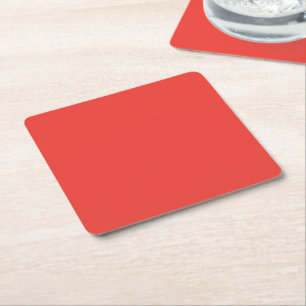 Dessous-de-verre Carré En Papier Créez un fond rouge saisissant avec une bordure bl