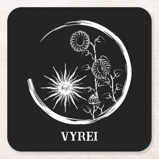 Dessous-de-verre Carré En Papier Crest (Devant)