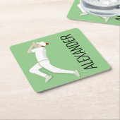 Dessous-de-verre Carré En Papier Cricket (Incliné)