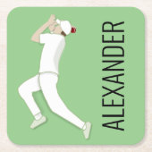 Dessous-de-verre Carré En Papier Cricket (Devant)